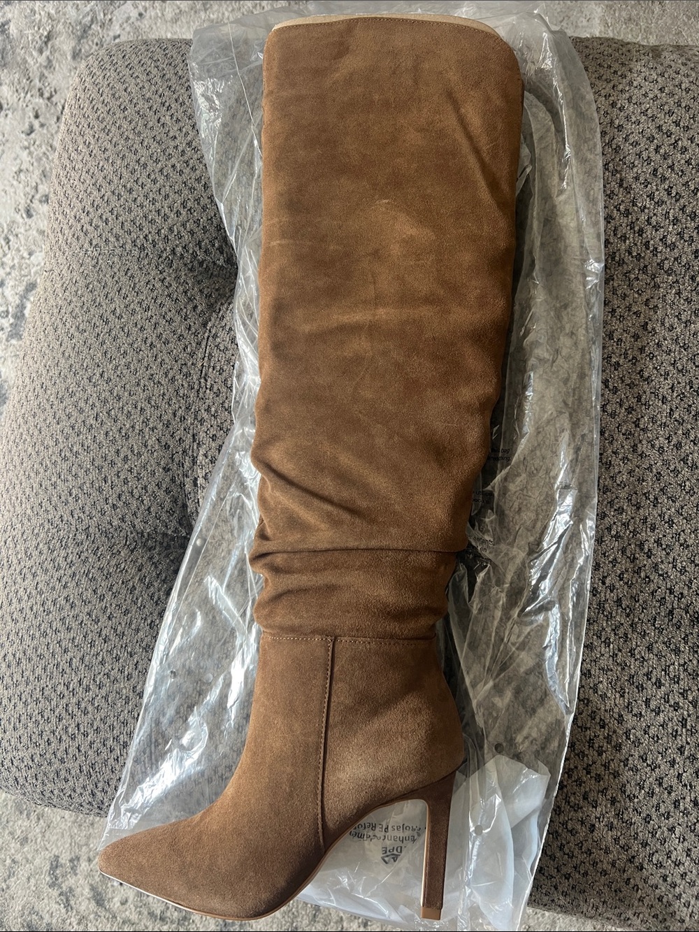 Jessica Simpson Chestnut Suede Over-the-Knee Pointed Toe Boots